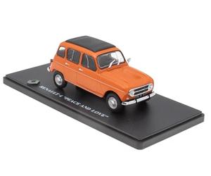OPO 10 - Coche Miniatura 1:43 Compatible con Renault 4 "Paz Y Amor - Hachette IXO R4 4L - 4L071