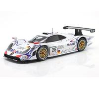 OPO 10 - Coche Miniatura Compatible con Porsche 911 GT1 Nº 26 Ganador 24h Le Mans 1998 McNish, Aiello, Ortelli Escala 1/18 IXO WERK83 18029001