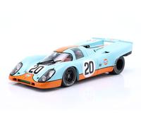 OPO 10 - Coche Miniatura Compatible con Porsche 917K #20 Gulf 24h Le Mans 1970 Siffert, Redman Escala 1/18 IXO WERK83 1802604