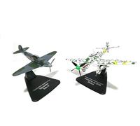 OPO 10 - Conjunto de 2 Aviones de Combate de la Segunda Guerra Mundial: Junkers Ju87G Stuka y Yakovlev Yak-3, Escala 1/72 - Atlas D021