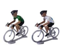 OPO 10 - Conjunto de 2 Figuras de Ciclistas del Tour de Francia de 5 cm en Metal C01+C04