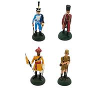 OPO 10 - Conjunto de 4 Soldados de Plomo, Escala 1/32, 54 mm: Figuras de Napoleón de la Segunda Guerra Mundial, Japón e India - Almirall Palou LSOL5