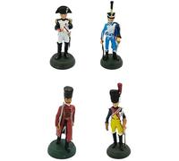 OPO 10 Conjunto de 4 Soldados de Plomo, Escala 1/32, 54 mm: Figuras del Primer Imperio Napoleónico de Francia - Almirall Palou LSOL3
