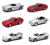OPO 10 - Conjunto de 6 Coches en Miniatura, Escala 1:64, 7,5 cm (3 Pulgadas), compatibles con: Porsche y Bentley - Welly LSUP15