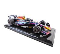 OPO 10 - Fórmula 1 Compatible con Red Bull RB19#1 MAX Verstappen Campeón del Mundo Miami GP 2023 - Modelo de Coche a Escala 1/24 OR100