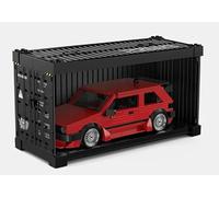 OPO 10 Juego de Bloques de construcción Compatible con Volkswagen Golf MK2 Rojo - Timeless Classics Power Block PB8839
