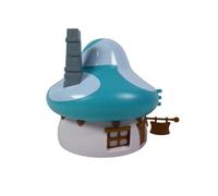 OPO 10 - La Media casa de los Pitufos Verde (Turquesa) + Pegatinas - Colección Deagostini - Altura 15cms - para Decorar con Las Pegatinas proporcionadas - Verde D - DMS7