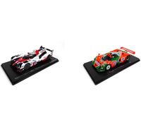 OPO 10 - Lote de 2 Autos Le Mans Spark 1/43 para Hachette Japon: Toyota TS050 2017 + Mazda 787B 1991 (01 + 02)
