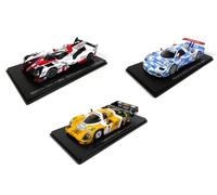 OPO 10 - Lote de 3 Coches 24h Le Mans Spark 1/43 Toyota TS050 2017 + Porsche 956 1984 + Nissan R390 GT1 1998 / LM01+03-05