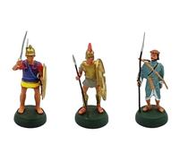 OPO 10 - Lote de 3 Soldados de Plomo Escala 1/32 54 mm: figuritas de la antigüedad Roma Grecia - Almirall Palou LSOL4