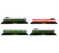OPO 10 - Lote de 4 vagones de Locomotora de Tren SNCF Ho 1/87 (1+3+4+5) LAM7