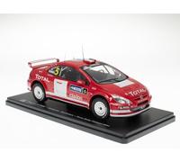 OPO 10 - Maqueta de Coche a Escala 1/24 Compatible con Peugeot 307 WRC - Gronholm - Rautiainen - Neste Rally Finlandia 2004 - WRC050