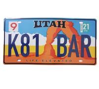 OPO 10 - Matrícula de Coche de EE.UU. - réplica en Metal: Utah (86)