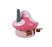 OPO 10 - Media casa Pitufo Rosa + Pegatinas - Colección Deagostini - Altura 15cms - para Decorar con Las Pegatinas proporcionadas - Rosa D - DMS5