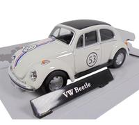 OPO 10 - Modelo de Coche Compatible con Volkswagen Beetle Beetle #53 Blanco 1/43 CARARAMA - 813153