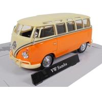 OPO 10 - Modelo de Coche Compatible con Volkswagen Samba Combi Naranja 1/43 CARARAMA - 813147