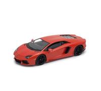 OPO 10 - Modelo de Coche Fundido a presión Welly a Escala 1/24 Compatible con Lamborghini Aventador Coupé Naranja - 24033