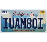 OPO 10 - Placa DE Licencia DE AUTOMÓVIL EE. UU. - Replica en Metal 30x15 cms: California (C05)