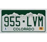 OPO 10 - Placa DE Licencia DE AUTOMÓVIL USA - réplica en Metal 30x15 cms: Colorado (C08)