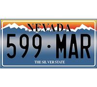 OPO 10 - Placa de matrícula de Coche USA - réplica en Metal 30x15 cm: Nevada (8089)
