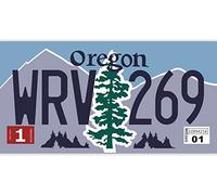 OPO 10 - Placa de matrícula de Coche USA - réplica en Metal 30x15 cm: Oregon (8209)