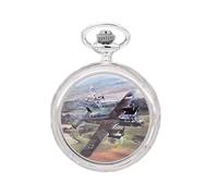OPO 10 - Reloj Fob de la Segunda Guerra Mundial Decorado con Dornier 17Z Kent 1940 17Z (Ref: 107)