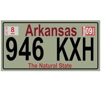OPO 10 - Réplica de matrícula de Coche de EE. UU. en Metal (30 x 15 cm): Arkansas (C04)