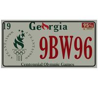 OPO 10 - Réplica de matrícula de Coche Estadounidense en Metal (30 x 15 cm): Georgia (C14)