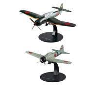 OPO 10 - Set de 2 Aviones de Combate 1/72 compatibles con Mitsubishi A6M2 Zero 11 + Aichi B7A2 - NG1 - G10+G19