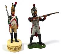 OPO 10 - Set de 2 Figuras de 60 mm a Escala 1/32: Soldados del Imperio Napoleónico, Dragón Granadero - del Prado LS35