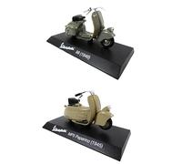 OPO 10 - Set de 2 Scooters en Miniatura coleccionables 1/18 compatibles con Piaggio Vespa 98 + MP5 Paperino - 05+22