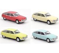 OPO 10 - Set de 4 Coches en Miniatura compatibles con Citroën GS Escala 1:64 3 Inches 7,5cm Norev - 191514