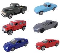 OPO 10 - Set de 6 Coches en Miniatura, Escala 1:64, 3 Pulgadas (7,5 cm): Subaru, Dodge, Maserati, Ford, Lotus, Hummer, Welly LSUP4