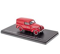 OPO 10 - Vehículo utilitario 1:43 Compatible con Renault JUVAQUATRE FOURGONNETTE SAPEURS-POMPIERS DE Paris 1953 - UTR47