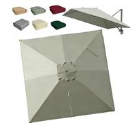 OPOLDBDMAC Cubierta De Repuesto para Sombrilla Cuadrada 300x300cm Toldo De Parasol Excentrico De Repuesto, Rectangular Tela Toldo Repuesto para Sombrilla De Jardín(Taupe,3x3m/10x10ft)
