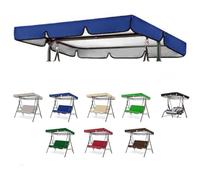 OPOLDBDMAC Cubierta Superior para Columpio De Jardín 164x114x15cm Toldo De Repuesto para Balancín De Jardín, Impermeable Oxford Techo Columpio para 2-3 Plazas(Blue,74.8x52in-190x132cm)