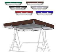 OPOLDBDMAC Cubierta Toldo para Columpio Impermeable 64x114cm 195x125cm 200x145cm Toldo De Repuesto para Balancin Jardin，Techo Recambio Balancin para Patio 2 3 Plazas(Brown,77x49in-195x125cm)