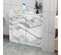 OPOLDBDMAC Cubre Radiadores Con Rejilla 2 Puertas Armario Cubierta De Radiador Moderno Pintado,Soporte De Exhibición De La Cubierta Del Radiador Para Salón Dormitorio(3-side-E,50x60cm/19.6x23.6in)
