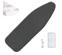 OPOLDBDMAC Funda De Cubierta para Tabla De Planchar Verde De Repuesto, Funda De Plancha con Acolchado, 120x40cm Funda Protectora para Tabla De Planchar A Vapor(Black,122x38cm/48x15in)