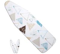 OPOLDBDMAC Funda De Reemplazo para Tabla De Planchar Grande, Almohadilla para Tabla De Planchar 48x15, Resistente, Funda De Planchar con Borde Elástico(Triangle)