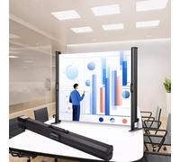 OPOLDBDMAC Pantalla De Proyección De Mesa，Independiente Pantalla De Proyector con Soporte，Pantalla De Proyector Portátil Fácil De Colocar para Patio Hogar Teatro Exterior(40in-4:3)