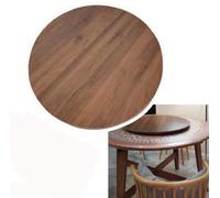 OPOLDBDMAC Redondo Rotatoria Plato Madera Bandeja Giratoria 60cm 70cm 80cm 90cm 100cm, Cocina Tabla Rotativa Bandeja Hotel Servicio Bandeja De Mesa Giratorio(Walnut,24in(60cm))