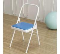 OPOLDBDMAC Silla Plegables De Yoga Pilates，Hogar Sillas De Yoga Auxiliar Silla De Asistencia De Yoga Silla De Yoga Plegable Sin Respaldo Sin Barra Frontal(Blue)