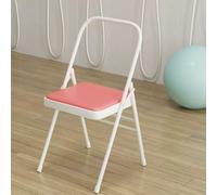 OPOLDBDMAC Silla Plegables De Yoga Pilates，Hogar Sillas De Yoga Auxiliar Silla De Asistencia De Yoga Silla De Yoga Plegable Sin Respaldo Sin Barra Frontal(Pink)