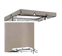 OPOLDBDMAC Techo De Columpio De 2 A 3 Plazas, Toldo De Techo De Repuesto para Balancin, Prueba De Lluvia Polvo para Cubierta Funda De Repuesto, Tela De Repuesto Anti-UV(Gold,74.8x52in-190x132cm)