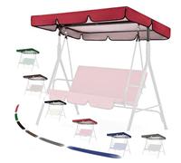 OPOLDBDMAC Toldo De Repuesto para Columpio De Jardín, 200x145cm 249x185cm Techo Solar para Balancín, Cubierta Superior De Repuesto Mecedora, Toldo De Techo Anti-UV(Red,77x49in-195x125cm)