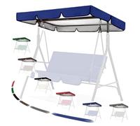 OPOLDBDMAC Toldo De Repuesto para Columpio De Jardín, 200x145cm 249x185cm Techo Solar para Balancín, Cubierta Superior De Repuesto Mecedora, Toldo De Techo Anti-UV(Blue,77x49in-195x125cm)
