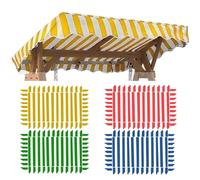 OPOLDBDMAC Toldo Funda De Repuesto para Columpio De Jardín，Protección UV 3 Plazas Toldos para Balancin De Exterior Banco Colgante Cubierta De Techo(Yellow,74.8x47.2in-190x120cm)