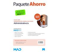 Oposiciones Administrativo/a de la Administración General del Estado (acceso libre). Paquete Ahorro de Libros y Curso MAD360