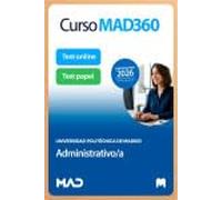 Oposiciones Administrativo/a de la Universidad Politécnica de Madrid. Paquete Ahorro de Libros y Curso MAD360